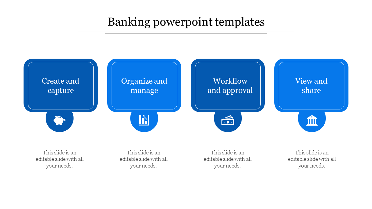 banking powerpoint templates-Blue